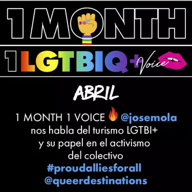 Imagen one month one lgtbi+ voice abril