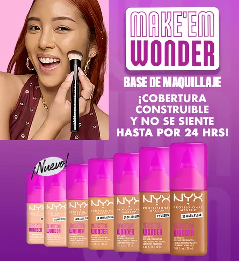 Make 'Em Wonder™, base de maquillaje.