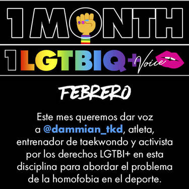 Imagen one month one lgtbi+ voice enero