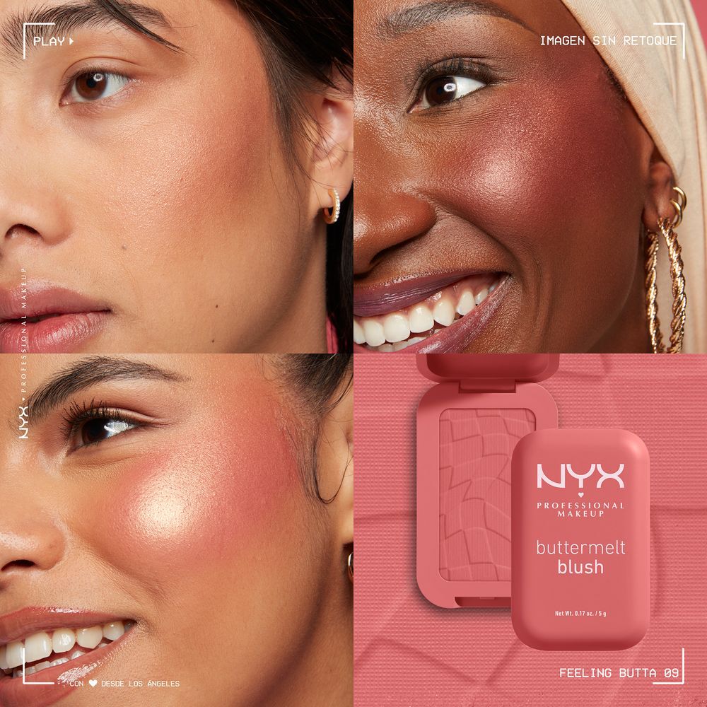 NYX PMU Buttermelt Blush, Rubor en Polvo