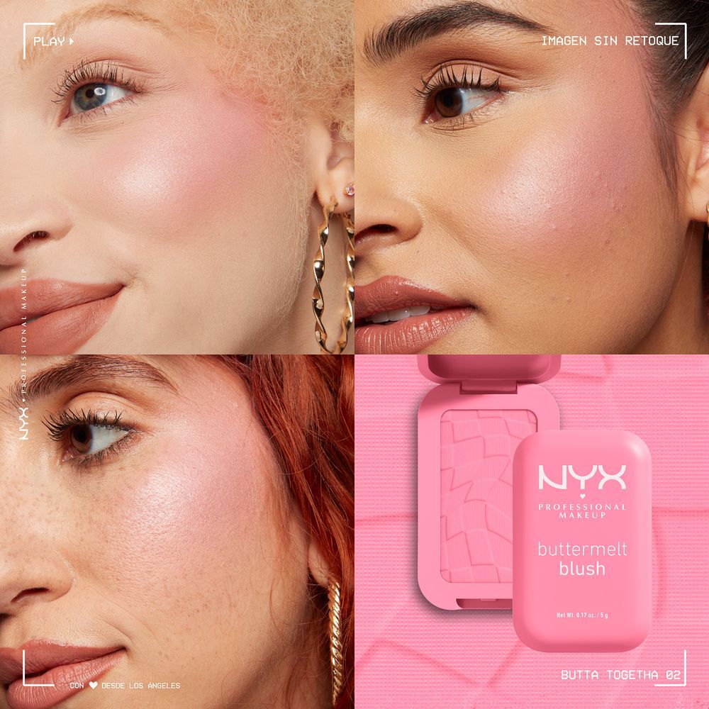 NYX PMU Buttermelt Blush, Rubor en Polvo