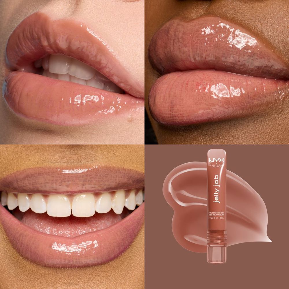 Jelly Job NYX PMU Gloss con brillo y volumen natural