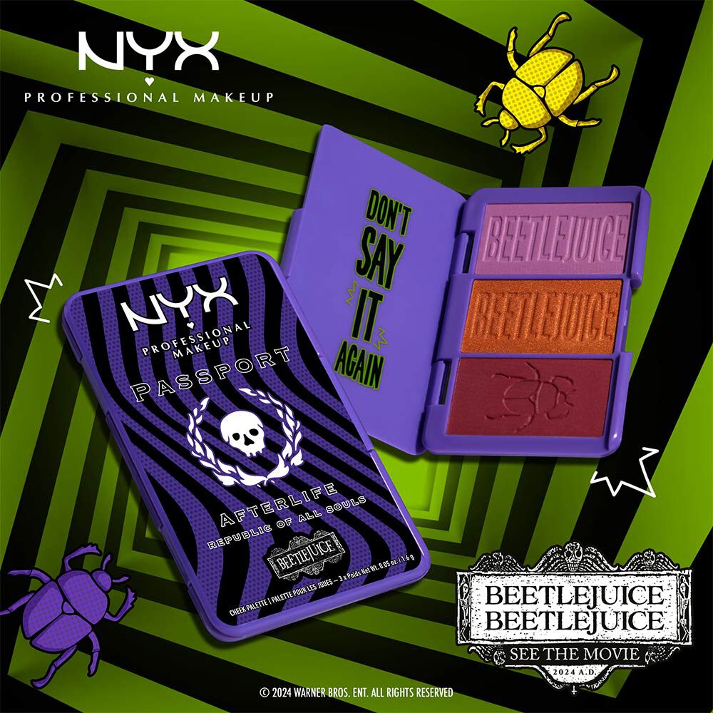 Beetlejuice Afterlife Passport Cheek Palette