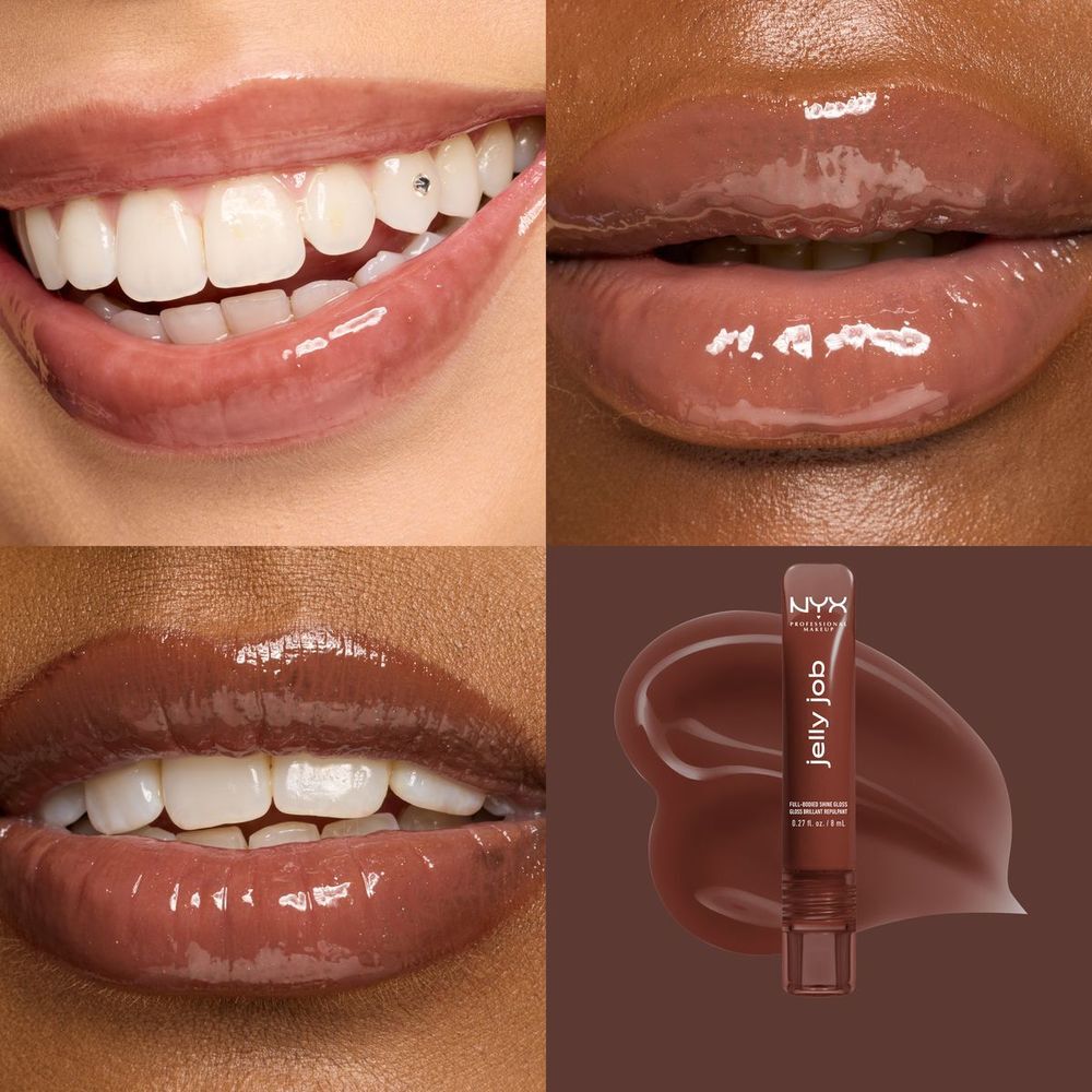 Jelly Job NYX PMU Gloss con brillo y volumen natural