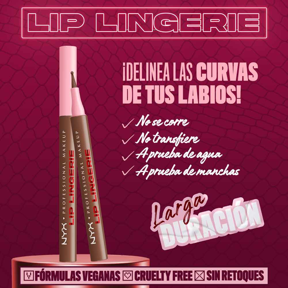 Lip Lingerie Delineador de Labios Efecto Tinta NYX PMU