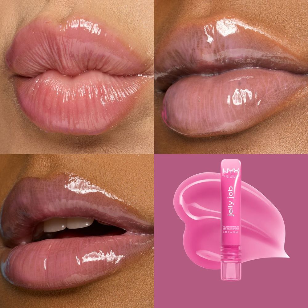 Jelly Job NYX PMU Gloss con brillo y volumen natural