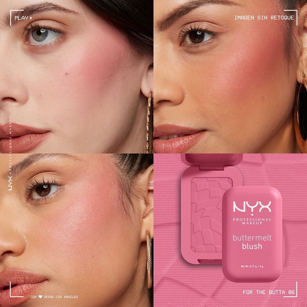 NYX PMU Buttermelt Blush, Rubor en Polvo