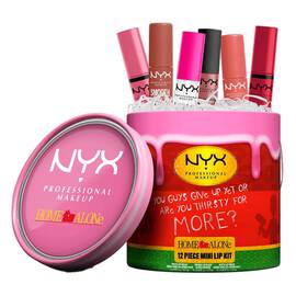 HOME ALONE 24 LIP COUNTDOWN MINI 12 PIEZAS (TRANSPARENTE, NUDES, ROSAS Y ROJOS)