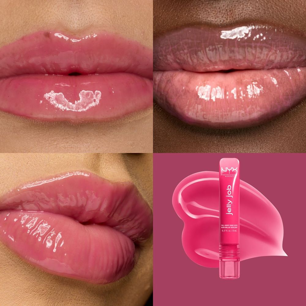 Jelly Job NYX PMU Gloss con brillo y volumen natural
