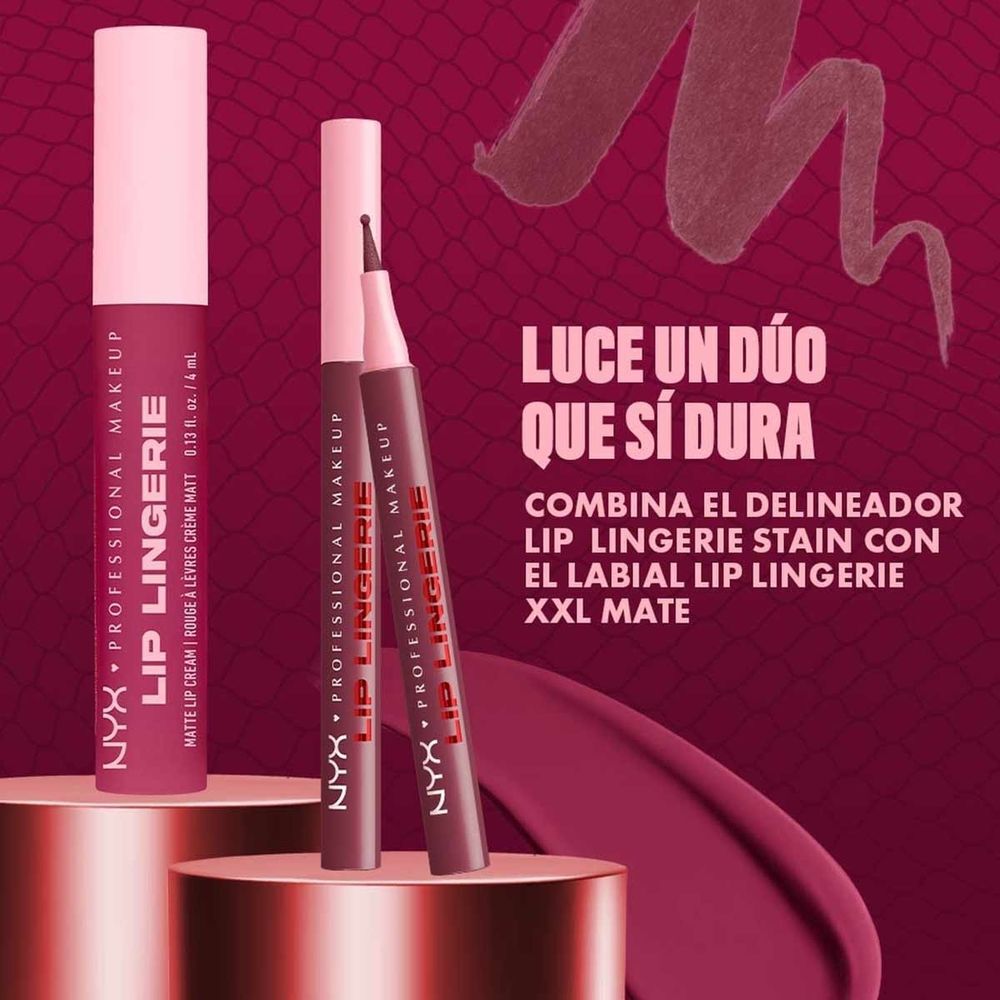 Lip Lingerie Delineador de Labios Efecto Tinta NYX PMU