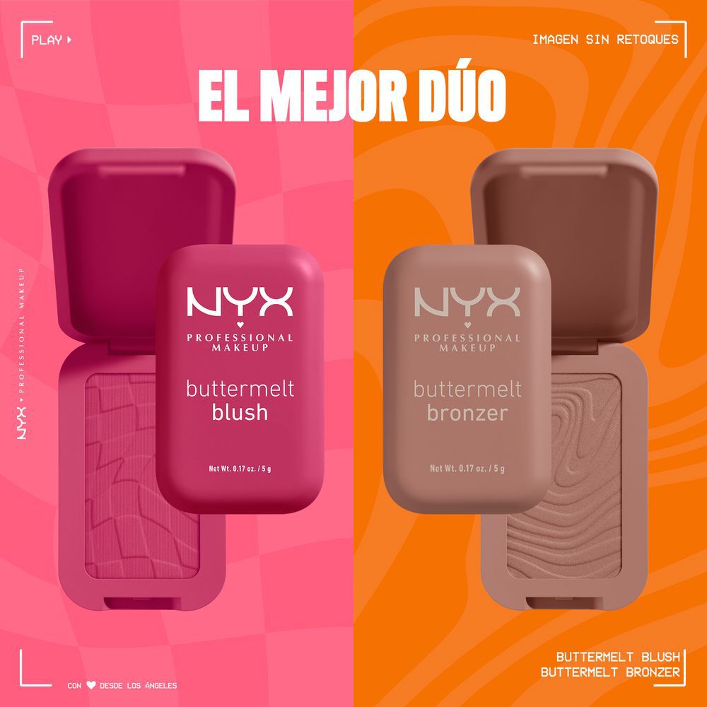 NYX PMU Buttermelt Blush, Rubor en Polvo