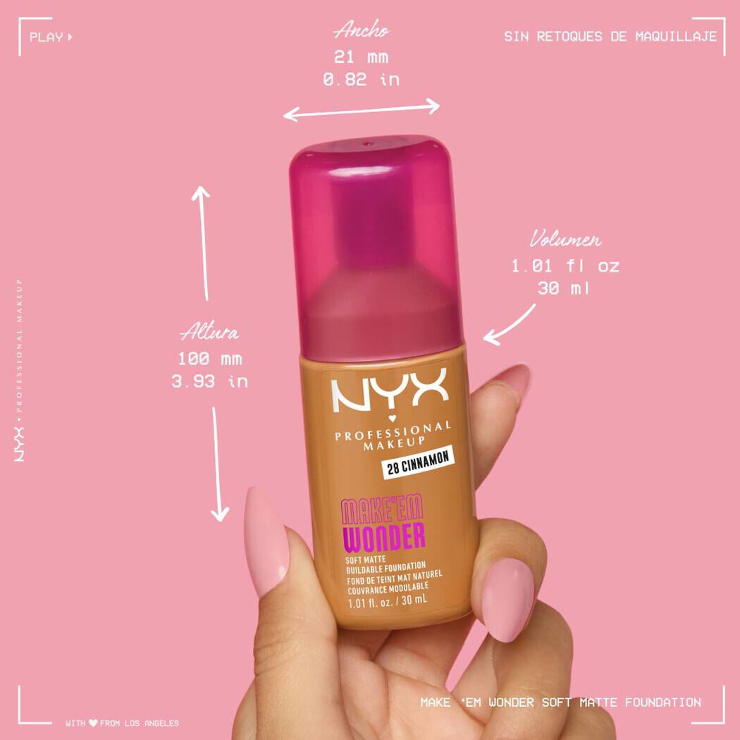 Make 'Em Wonder™ Base de Maquillaje Acabado Mate Natural
