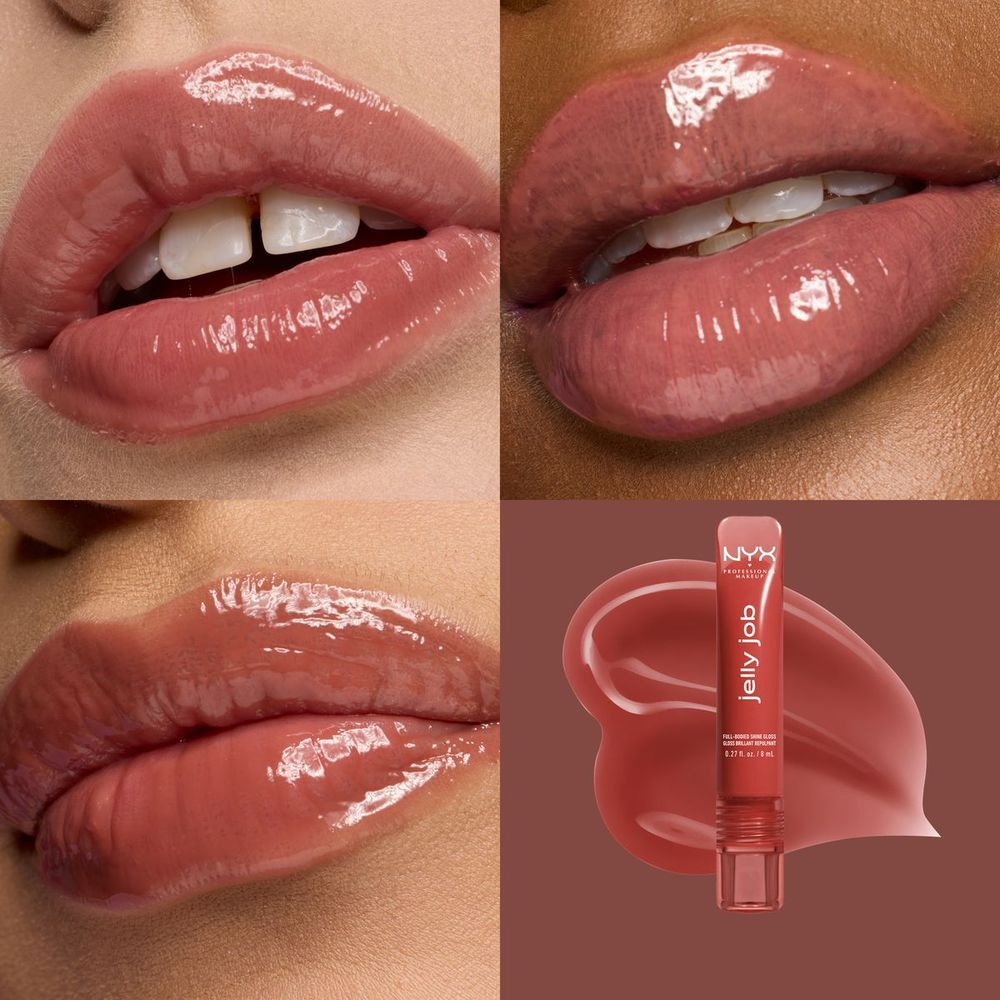 Jelly Job NYX PMU Gloss con brillo y volumen natural
