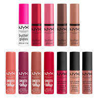 HOME ALONE 24 LIP COUNTDOWN MINI 12 PIEZAS (TRANSPARENTE, NUDES, ROSAS Y ROJOS)