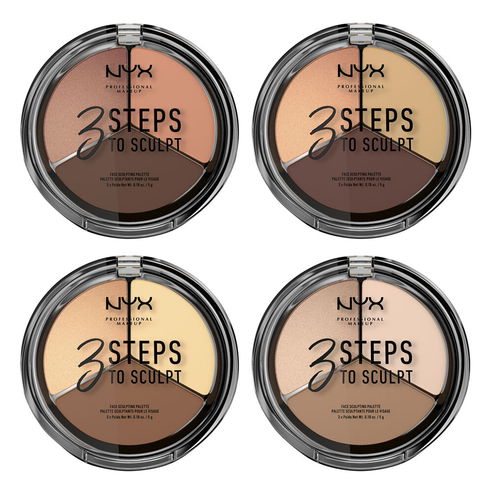 Paleta contour 3 Steps to Sculpt Face Sculpting Palette
