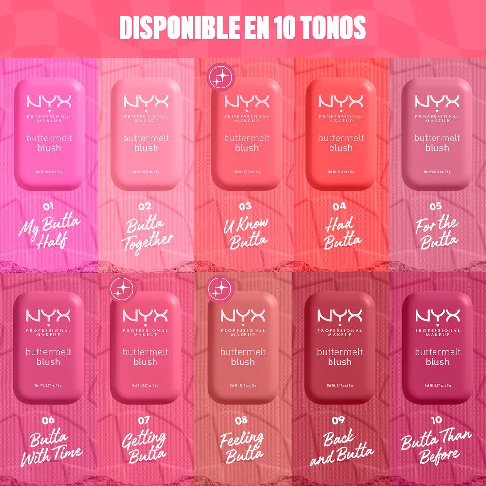 NYX PMU Buttermelt Blush, Rubor en Polvo