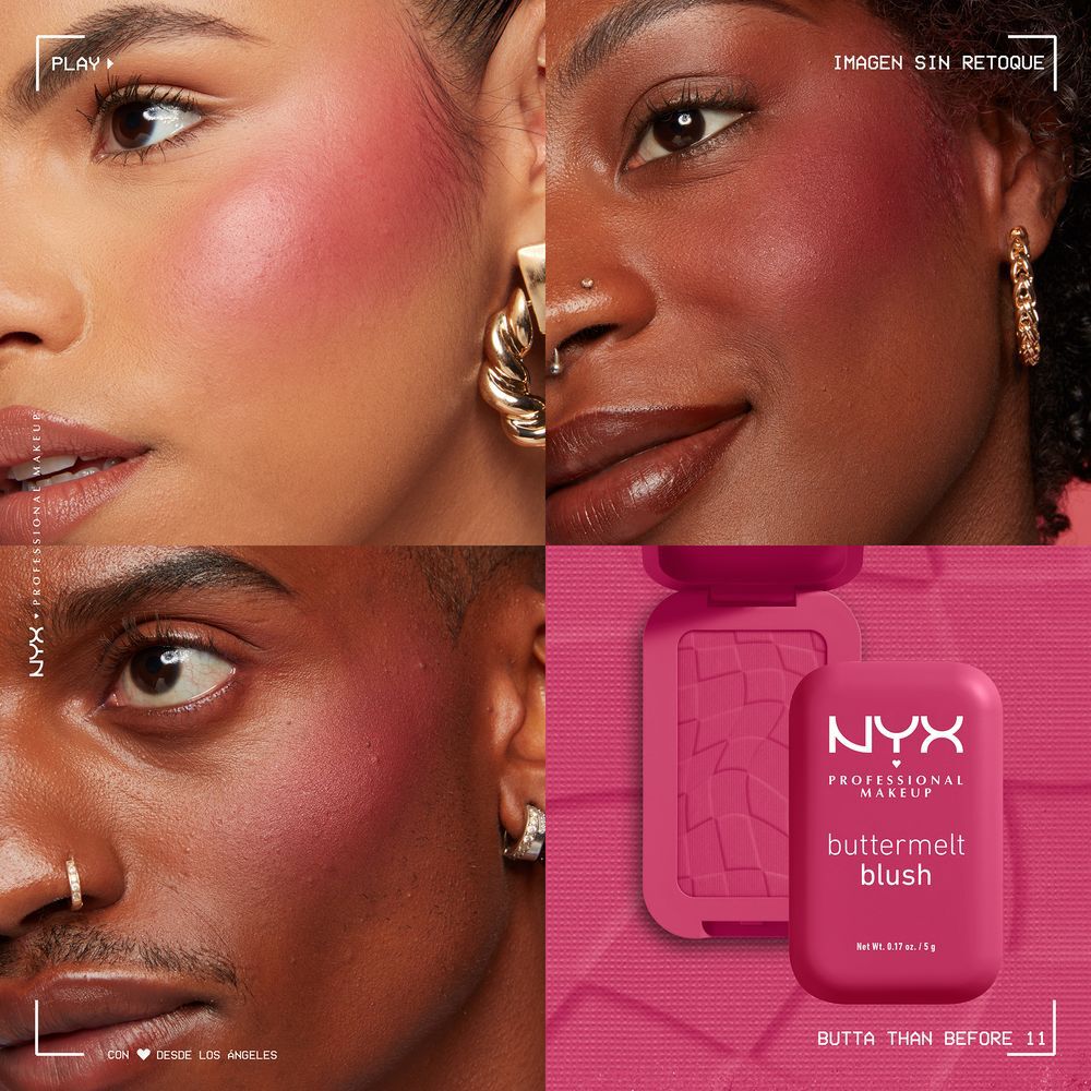 NYX PMU Buttermelt Blush, Rubor en Polvo