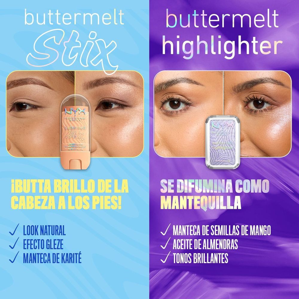 Iluminador en Barra, Buttermelt Glaze Stix
